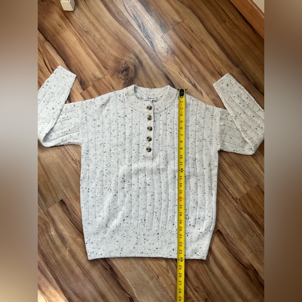 NWOT, Madewell, Bowden Henley Sweater in Coziest Yarn, Women’s Size XS - Picture 11 of 12
